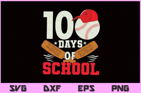 100 Days of School SVG PNG File