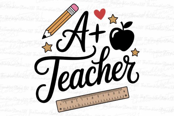 A Teacher Svg Teacher Svg: Graphics and Crafts for Creative Marketing