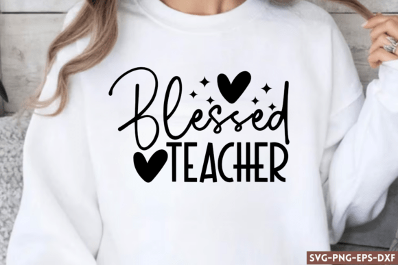 Blessed Teacher SVG for Crafts and Graphics