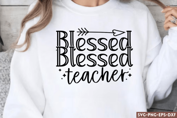 Blessed Teacher SVG: Graphics for Crafts
