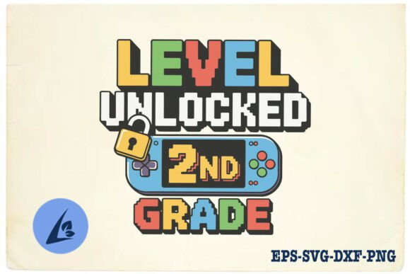 Level Unlocked 2nd Grade School SVG Graphics