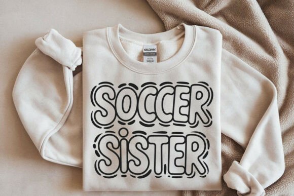 Soccer Sister - Doodle Word Graphics