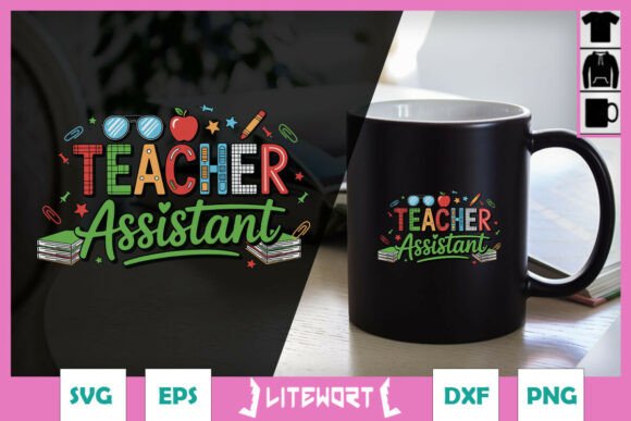 Teacher Assistant Western Teacher SVG Graphics and Crafts