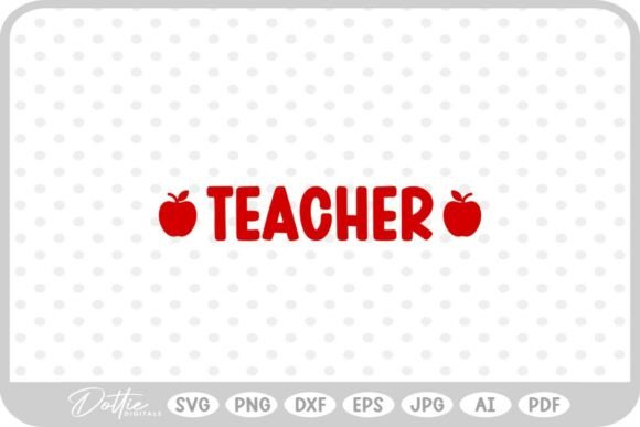 Teacher School SVG PNG DXF Graphics