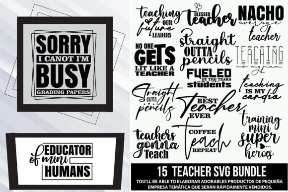 Teacher SVG Bundle, Reading SVG Bundle
