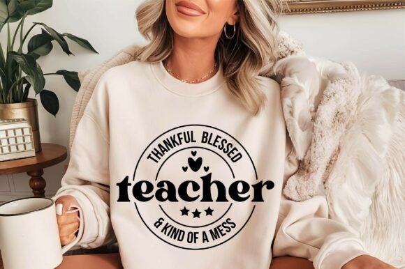 Thankful Blessed Teacher SVG for Graphics and Crafts